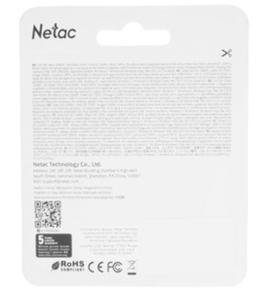 Флешка USB Netac U275 (NT03U275N-064G-20SL), 64Gb, USB 2.0, R/W 50/15, серебристый