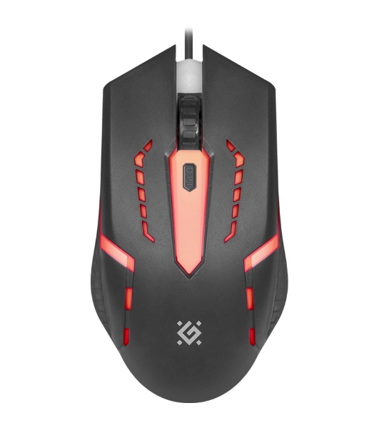 Мышь проводная Defender Flash MB-600L черный, 1200 dpi, USB, кнопки - 4