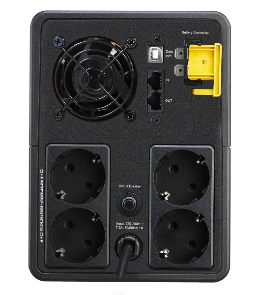 Источник бесперебойного питания APC Back-UPS BX1600MI-GR / 1600ВА / 900Вт / 4 CEE 7 (евророзетка)