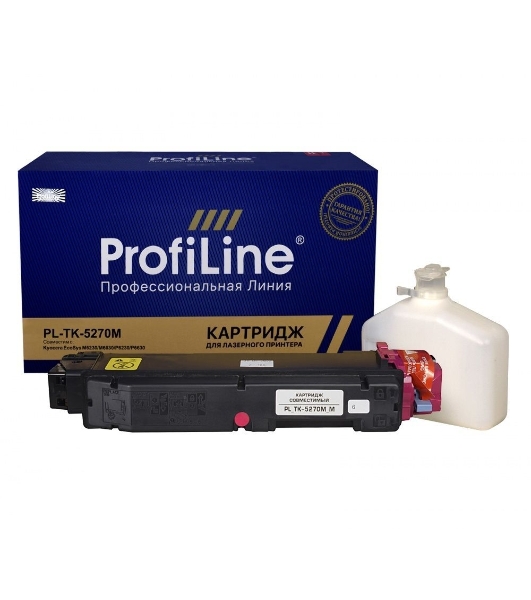 Картридж Тонер-туба ProfiLine PL-TK-5270M для принтеров Kyocera EcoSys M6230/M6630/P6230/P6630 пурпурный 6000 копий