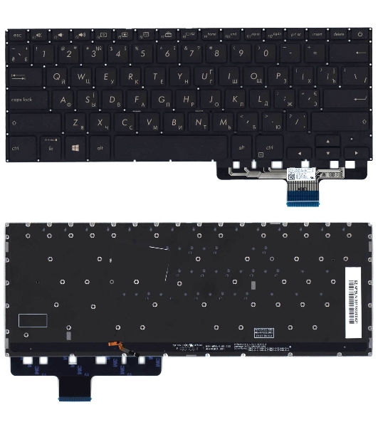 Клавиатура для ноутбука Asus ZenBook Pro UX450F черная с подсветкой