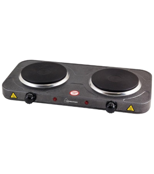 Плита настольная электрическая Homestar HS-1104 1000+1000Вт Ф155+155мм чугун