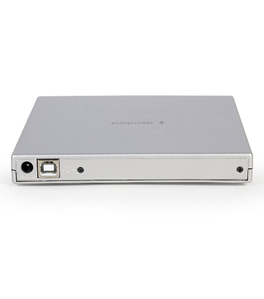 Оптический привод внешний с интерфейсом USB 2.0 Gembird DVD-USB-02-SV пластик, серебро