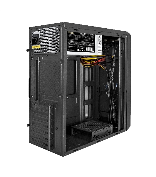 Компьютерный корпус Miditower ExeGate XP-332UC-UNS500 (ATX, БП UNS500 с вент. 12см, 2хUSB 3.0/1хTypeC, аудио, черный)