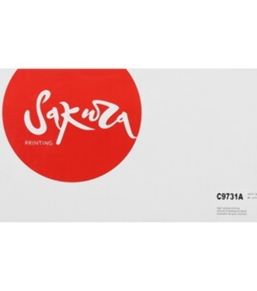 Картридж лазерный Sakura C9731A для принтера HP Laser Jet 5500/5550, синий, 12000 к.