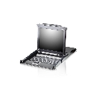 Коммутаторы консоли ATEN SINGLE RAIL 16P PS/2-USB LCDKVMP 17INCH (CL5716MR)., фото 1