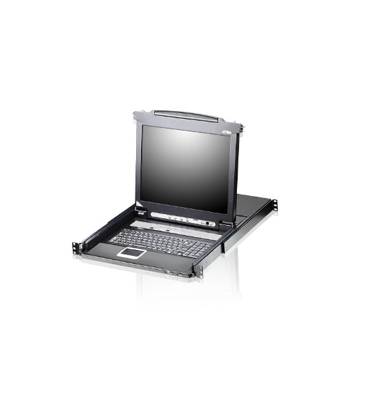 Коммутаторы консоли ATEN SINGLE RAIL 16P PS/2-USB LCDKVMP 17INCH (CL5716MR).