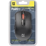 Мышь проводная Defender Point MM-756 черный, 1000 dpi, USB, кнопки - 3, фото12