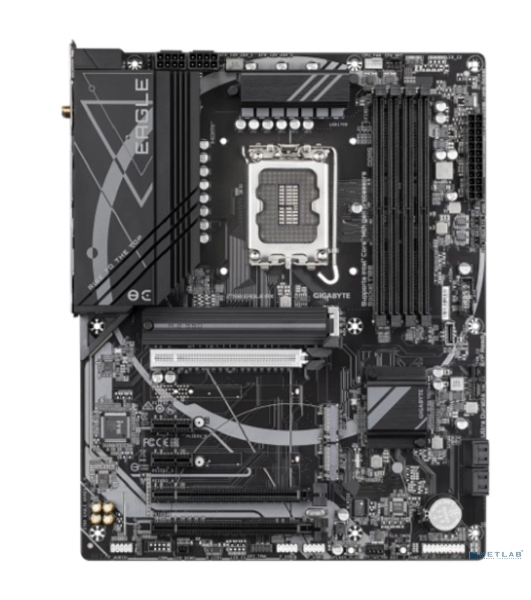 Материнская плата Gigabyte Z790 EAGLE AX, LGA 1700, Intel Z790, 4xDDR5, 4xSATA, 3xM.2, 1xPCIe 3.0 x1, 1xPCIe 4.0 x4, 1xPCIe 5.0 x16, 1xHDMI, 1xDP, 1x 2.5Gb LAN, 2xUSB-A 2.0, 4xUSB-A 3.2 Gen 1, 1xUSB 3.2 Gen 2, 7.1, ATX