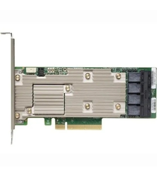 Контроллер MegaRAID 9460-16I SGL (05-50011-00), PCIe 3.1 x8 LP, SAS/SATA/NVMe, RAID 0,1,5,6,10,50,60, 16port(4 * int SFF8643), 4Gb Cache, 3516ROC