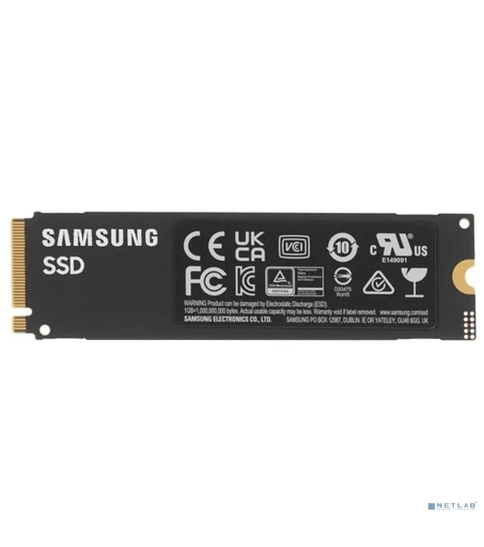 Накопитель SSD Samsung 990 EVO Plus, 1024 Gb, M.2 2280, PCIe 4.0 x4, NVMe, R/W 7150/6300