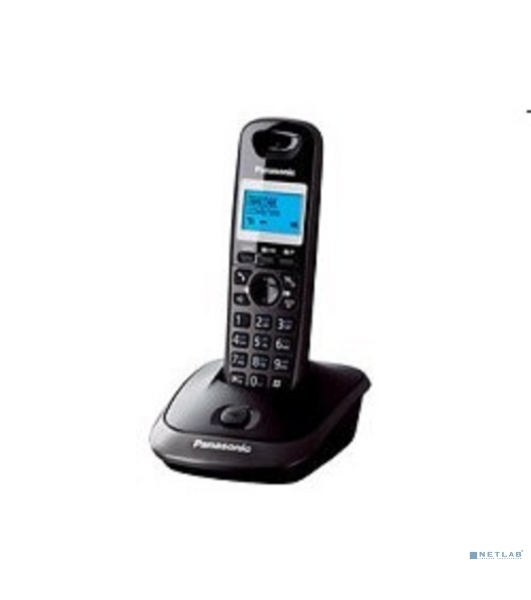 Телефон беспроводной (DECT) Panasonic KX-TG2511RUT (титан) АОН, Caller ID,спикерфон на трубке,переход в Эко режим одним нажатием