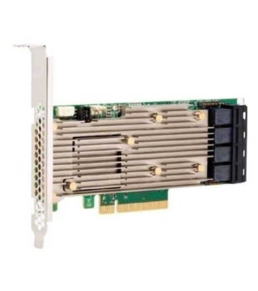 Контроллер MegaRAID 9460-16I SGL (05-50011-00), PCIe 3.1 x8 LP, SAS/SATA/NVMe, RAID 0,1,5,6,10,50,60, 16port(4 * int SFF8643), 4Gb Cache, 3516ROC