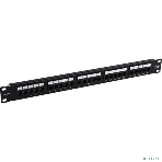 Патч-панель телефонная 19', 1U 25 port ExeGate разъем RJ-12 6P4C, RoHS, черный, фото3