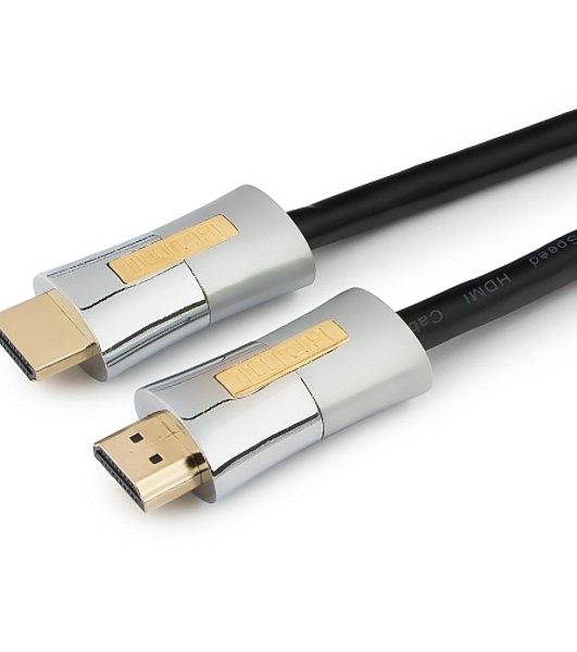 Кабель Cablexpert HDMI, серия Platinum, 1 м, v2.0, M/M, позол.разъемы, металлический корпус, ферритовые кольца, блистер