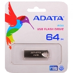 Флешка USB ADATA UV210 (AUV210-64G-RGD), 64Gb, USB 2.0, R/W 15/5, серебро, фото2