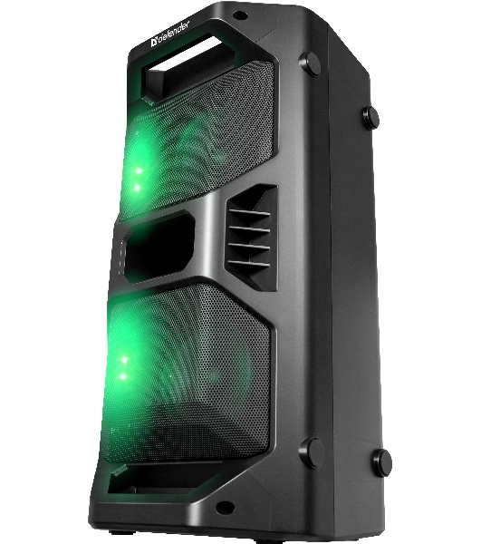 Портативная акустика Defender Rage 50 Вт Light/BT/FM/USB/LED/TWS черный