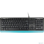 Комплект клавиатура+мышь A4Tech FStyler F1010 проводной, USB, 1600 DPI, чёрный/синий, фото17