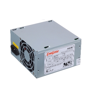 Блок питания ExeGate AA500 (EX256711RUS-PC), 500Вт, 80мм, серебряный