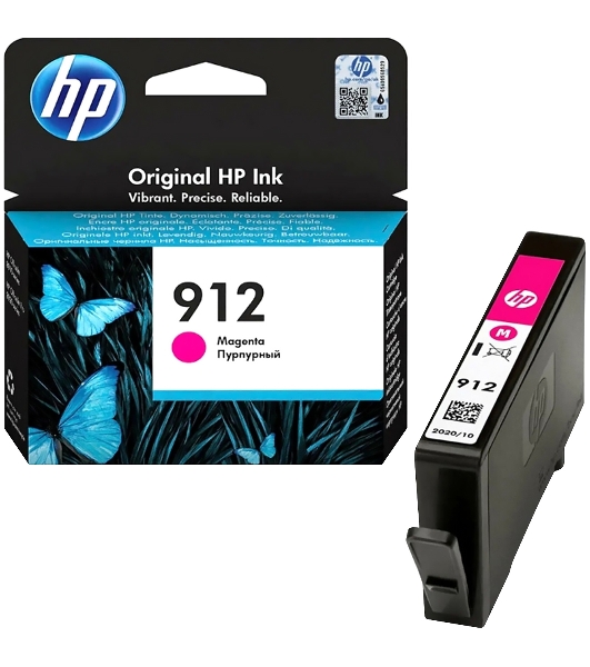 Картридж струйный HP 912 3YL78AE пурпурный (315стр.) для HP OfficeJet 801x/802x