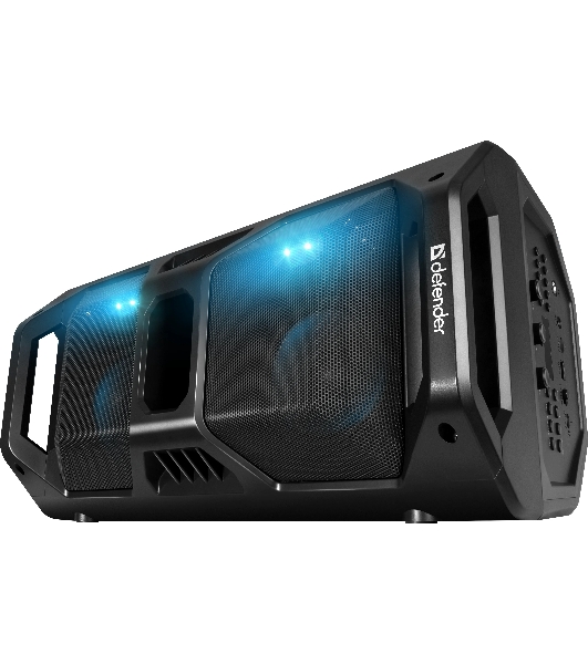 Портативная акустика Defender Rage 50 Вт Light/BT/FM/USB/LED/TWS черный