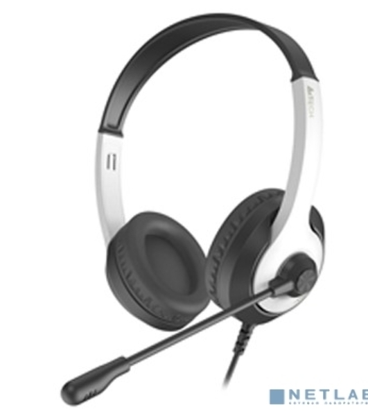 Гарнитура A4Tech Fstyler FH100U белый/черный, проводная