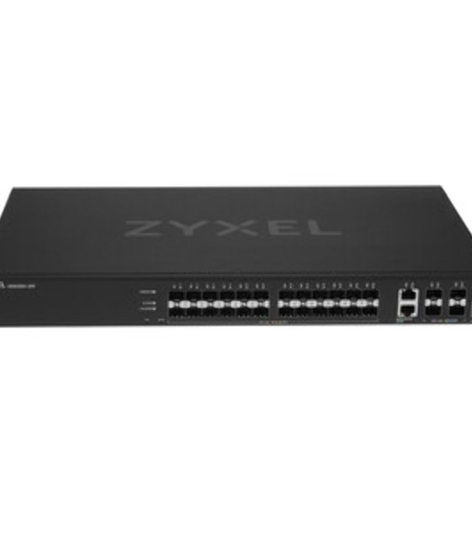 Коммутатор Zyxel XGS2220-30F L3 Access switch, rack 19', 24xSFP, 2xRJ-45: 1/2.5/5/10G, 4xSFP+, standalone/cloud management
