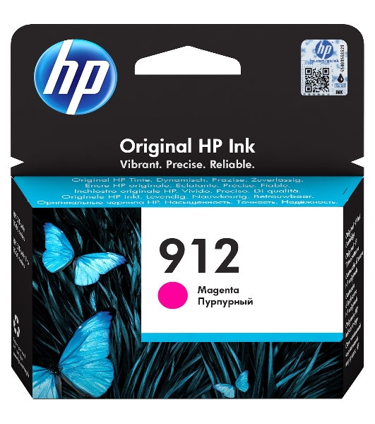 Картридж струйный HP 912 3YL78AE пурпурный (315стр.) для HP OfficeJet 801x/802x