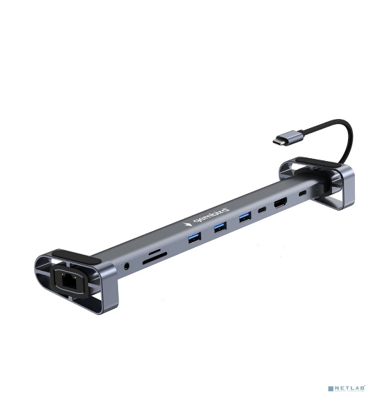 Док-станция Gembird UHB-D5, USB Type-C, 3xUSB 3.1, Type-C PD87W, Jack 3.5, SD/TF, HDMI, RJ45, USB Type-C, USB