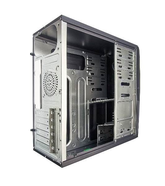 Компьютерный корпус Miditower ExeGate EX280386RUS CP-604 Black, ATX, (CP350W, 80мм), 2хUSB, Audio