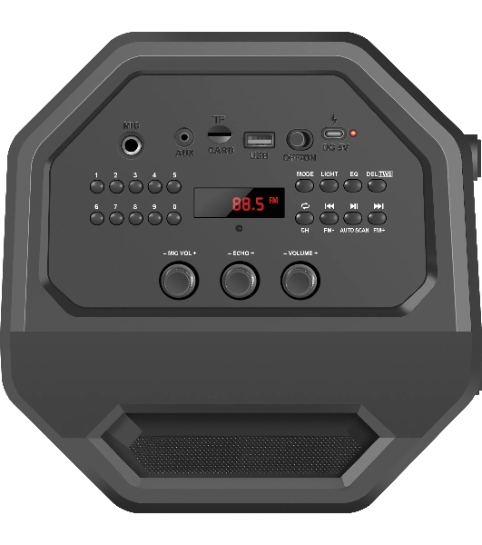 Портативная акустика Defender Rage 50 Вт Light/BT/FM/USB/LED/TWS черный