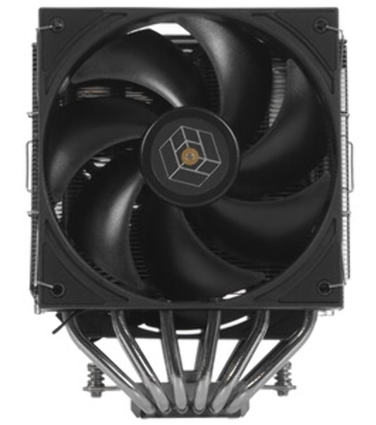 Кулер для процессора Thermalright Royal Pretor 130 черный (4-pin PWM, 158мм, Ni/Cu, 6x6мм, 1x120+1x130мм, 80.45CFM/81.88CFM, 29.4dBA/28.3dBA, 2150PM/1750RPM, S: 1200, 1700, 1851, 2011, 2066, 115X, AM4, AM5, black)