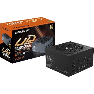 Блок питания Gigabyte GP-UD1000GM PG5 RTL, 1000Вт, 80 PLUS Gold, 120мм, модульный, черный