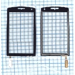 Сенсорное стекло (тачскрин) для Philips Xenium X815, черное, фото4