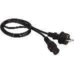 Шнур питания Lanmaster с блокировкой C13-Schuko прямая, 3х0.75, 220В, 10А, черный, 2 м, фото2