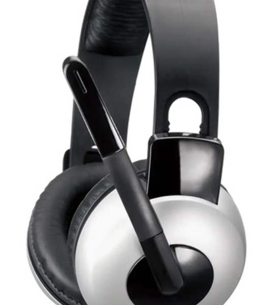 Гарнитура Genius HS-05A серый-чёрный, проводная, 3.5 мм