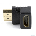 Переходник Cablexpert HDMI-HDMI 19F/19M, угловойсоединитель 90 градусов, золотые разъемы (A-HDMI90-FML), фото10