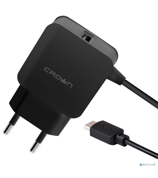 Сетевое зарядное устройство универсальное Crown CMWC-3001 черный