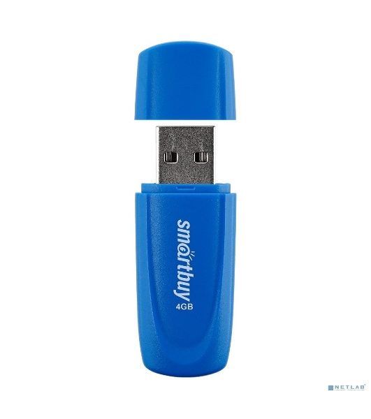 Флешка USB Smartbuy Scout Blue (SB004Gb2SCB), 4Gb, USB 2.0, R/W 15/8, синий