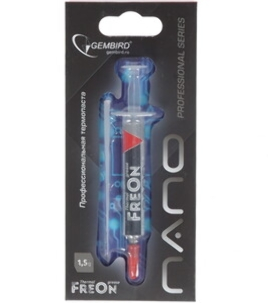 Термопаста Gembird FreOn Nano GF-31-1.5 для радиаторов, 1,5гр, шприц