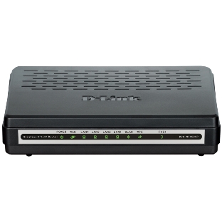 Маршрутизатор беспроводной D-Link DVG-N5402SP/1S/C1A 10/100BASE-TX черный