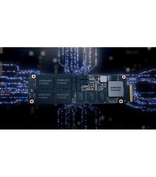 Накопитель SSD Samsung PM9A3, 3.84Tb, M.2 22110, PCIe 4.0 x4, NVMe, R/W 5500/2000