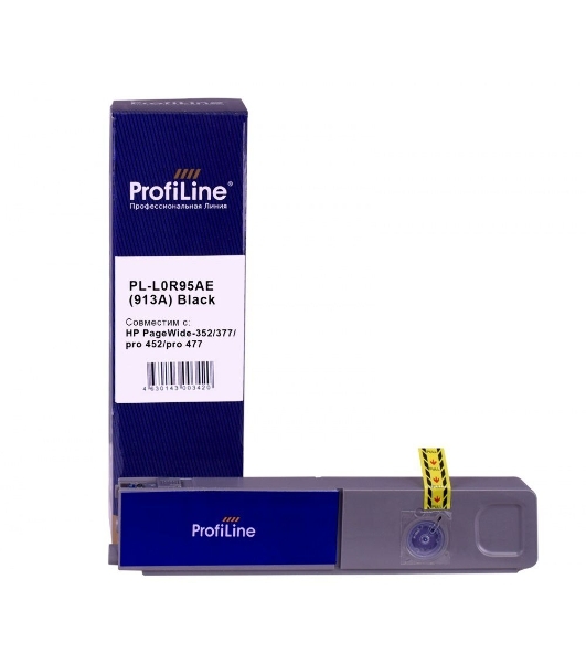 Картридж струйный ProfiLine PL-L0R95AE(913A) для принтеров HP PageWide-352/377/pro 452/pro 477 с чернилами Black 85 мл