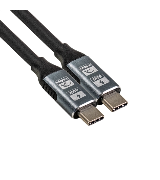 Кабель для зарядки ExeGate EX-CCP-USB3.2-CMCM-1.0 (USB 3.2 Gen2x1 Type-Cm/Cm, 10Gbit/s, 8K60Hz, 5A, 60W, PD3.1, 1м)