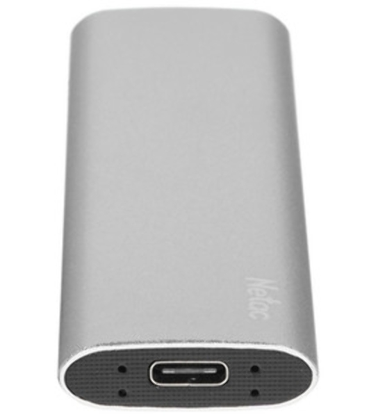 Внешний SSD Netac Z SLIM, 128 GB, USB 3.2 Gen 2 Type-C, R/W 520/480, черный