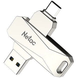 Флешка USB Netac U782C NT03U782C-032G-30PN dual USB 3.0+TypeC 32Gb, retail version