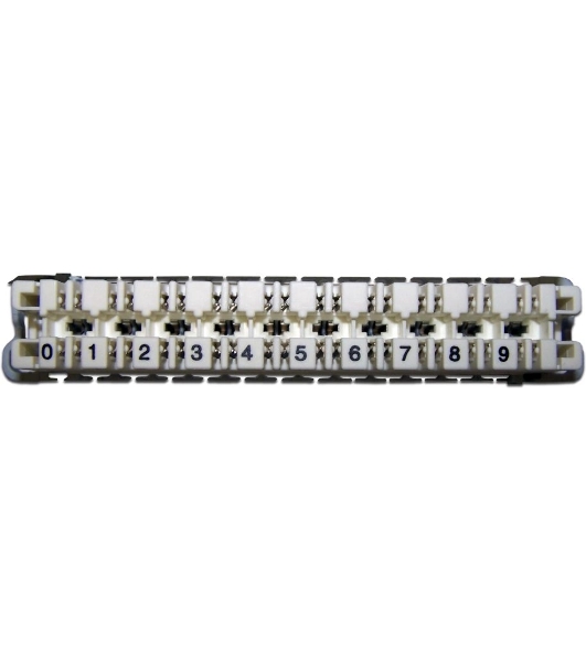 Плинт Lanmaster TWT-LSA10P-DIS-5E 10 пар LSA-PROFIL размык. ABS пластик