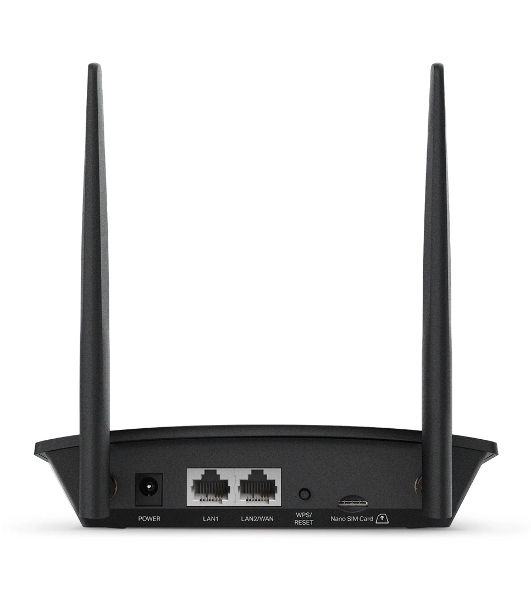 Роутер беспроводной TP-Link TL-MR100 N300 10/100BASE-TX/4G(3G) cat.4 черный