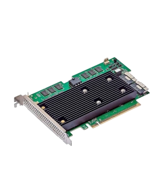 RAID-контроллер Broadcom 9670W-16i SGL (05-50113-00003/03-50113-00002), PCIe 4.0 x16, Full Height, 24G SAS/SATA/NVMe, RAID 0,1,5,6,10,50,60, 16port(2x8 SFF-8654), 8GB Cache, SAS4116W ROC, RTL