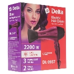 Фен Delta DL-0937 черный/бордовый, 2000 Вт, ионизация, фото10
